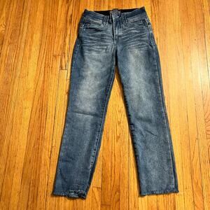 Democracy Women's Mid Rise Straight Leg Jeans - Blue